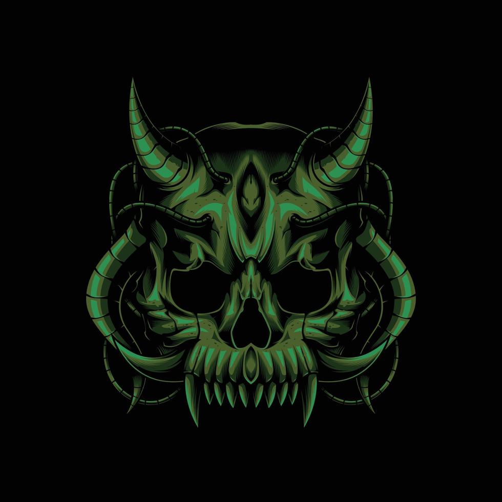 The Dark Skull Vector Artwork