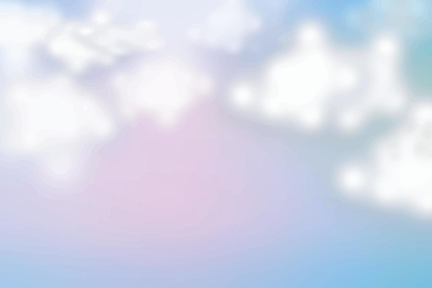 Soft Cloud with background blue and pink vector