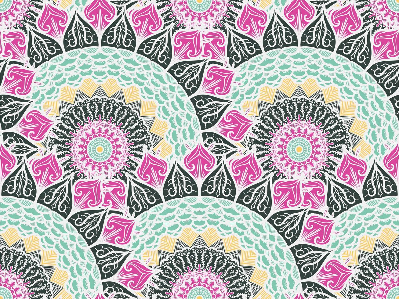 Mandala Seamless Pattern vector