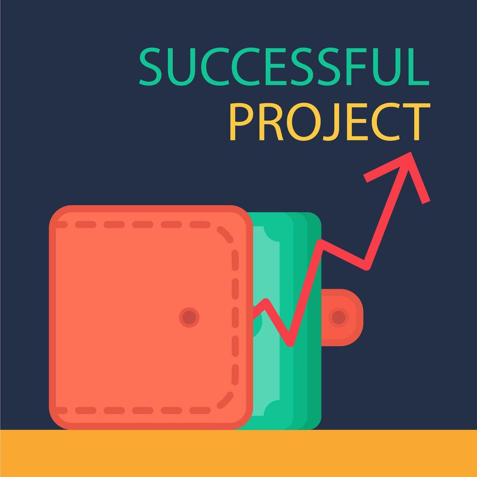 Successful Project Banner vector