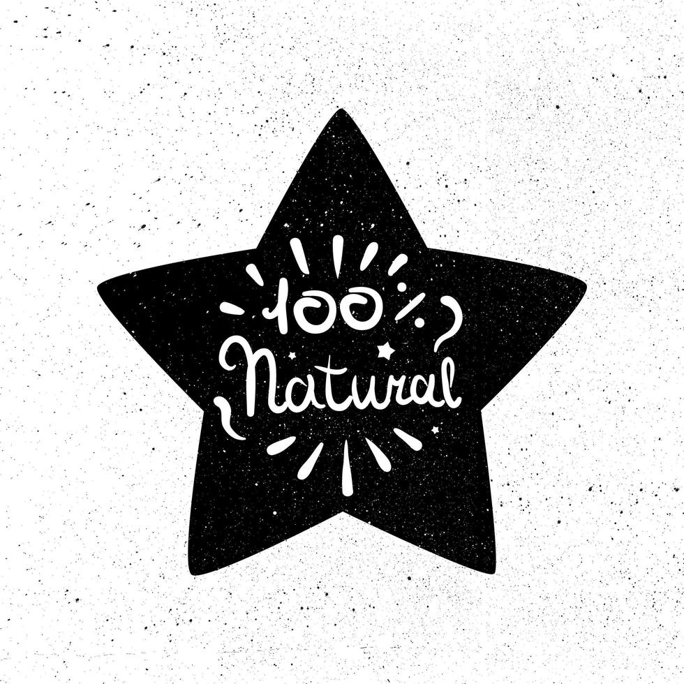 Eco Natural Lettering vector