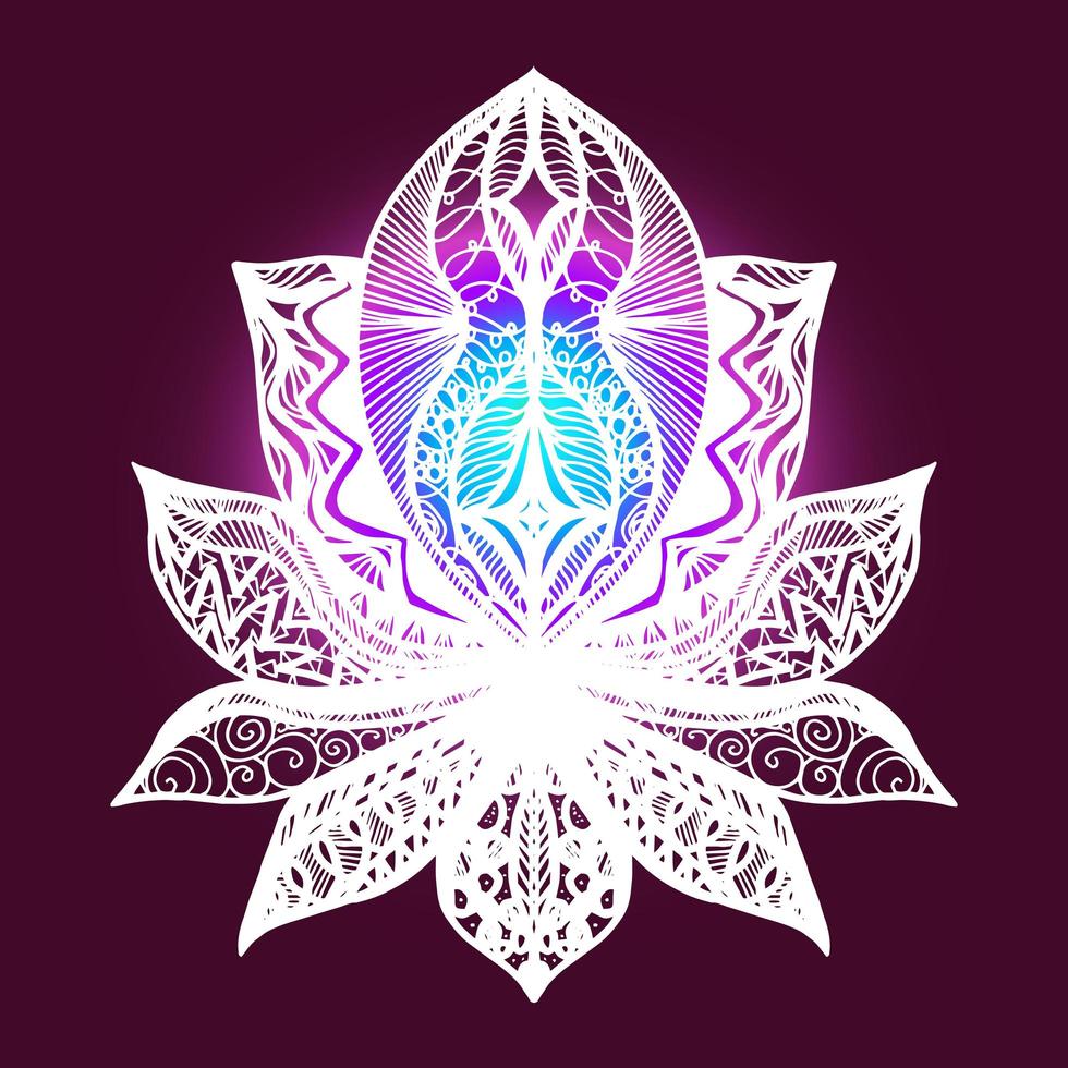 Flower Lotus Tattoo vector
