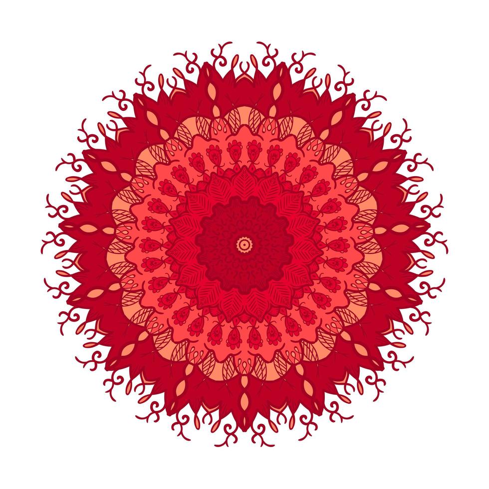 Mandala Line Template vector