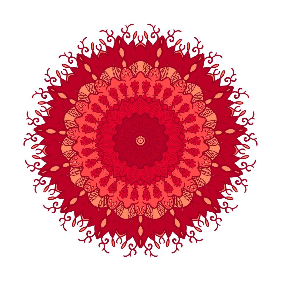 Mandala Line Template vector