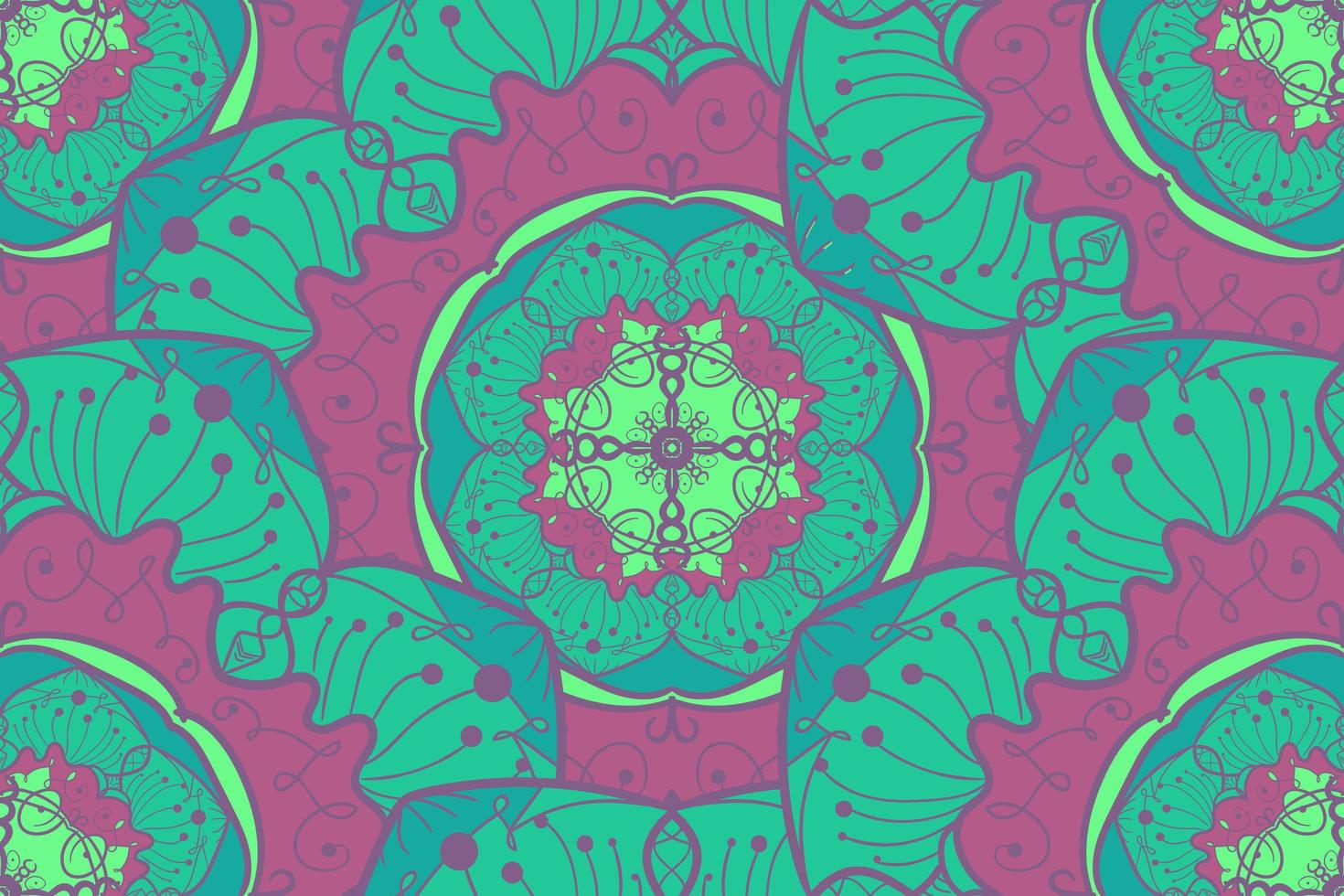 Mandala Seamless Pattern vector