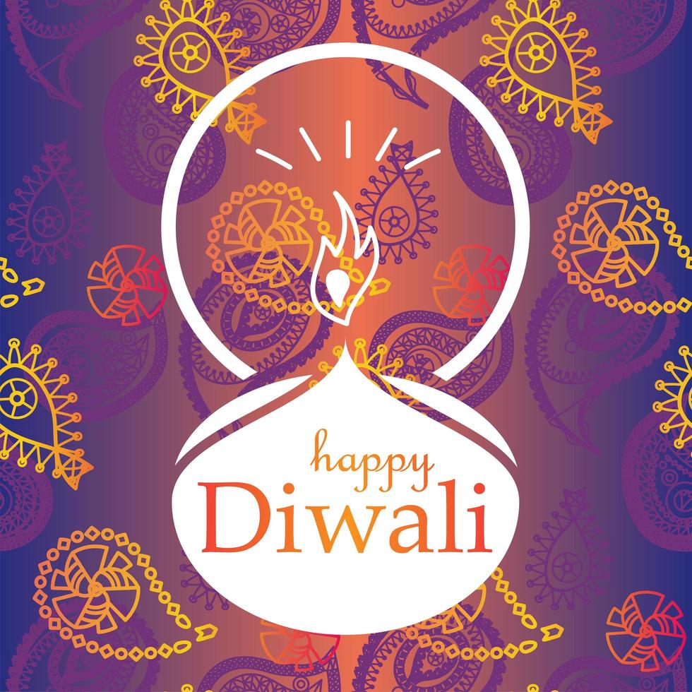 Happy Diwali Celebration Banner vector