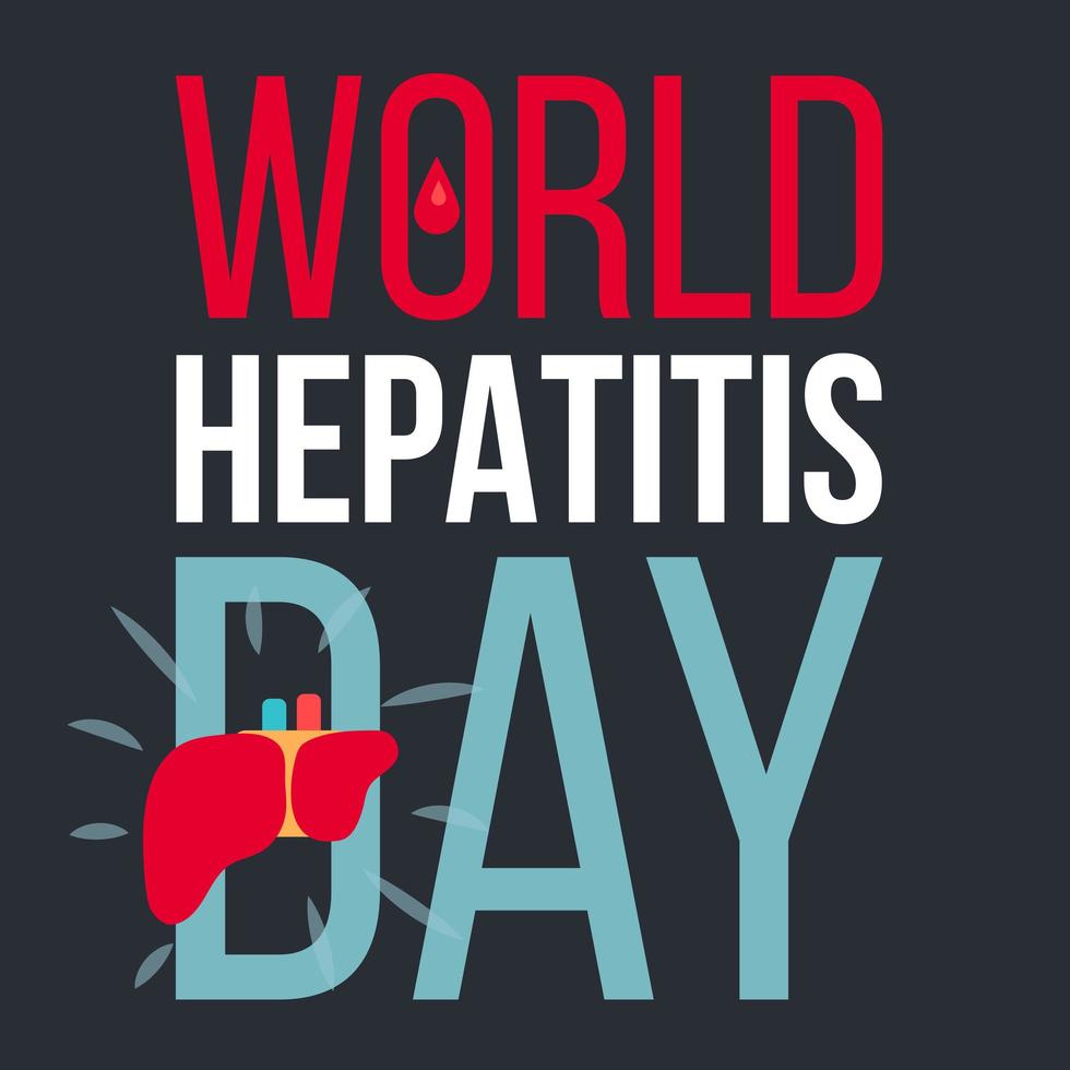 banner del día mundial de la hepatitis vector