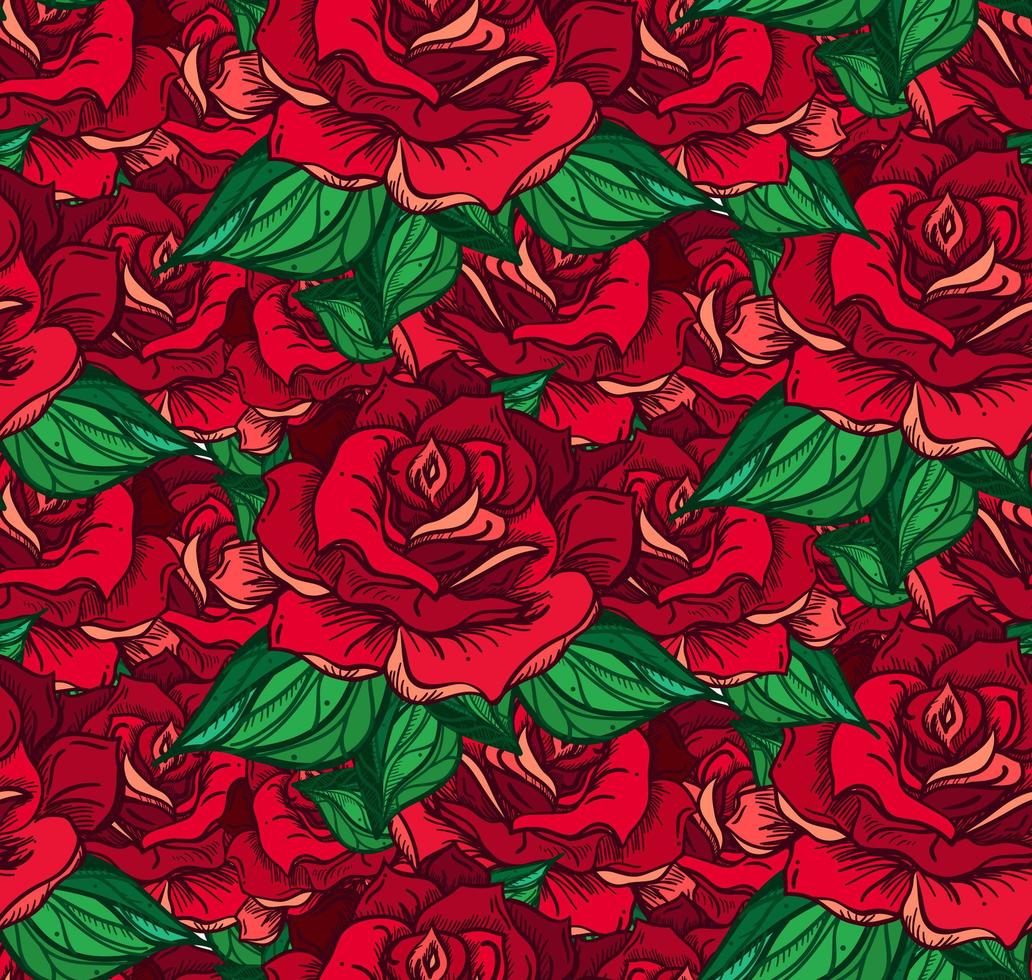 Wedding Rose Seamess Pattern 4667474 Vector Art at Vecteezy