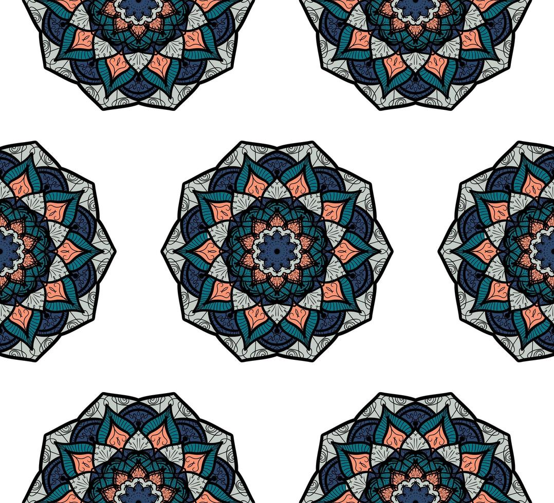 Mandala Seamless Pattern vector