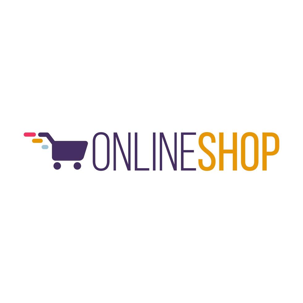 Cart Logo Template as Shopping Symbol vector