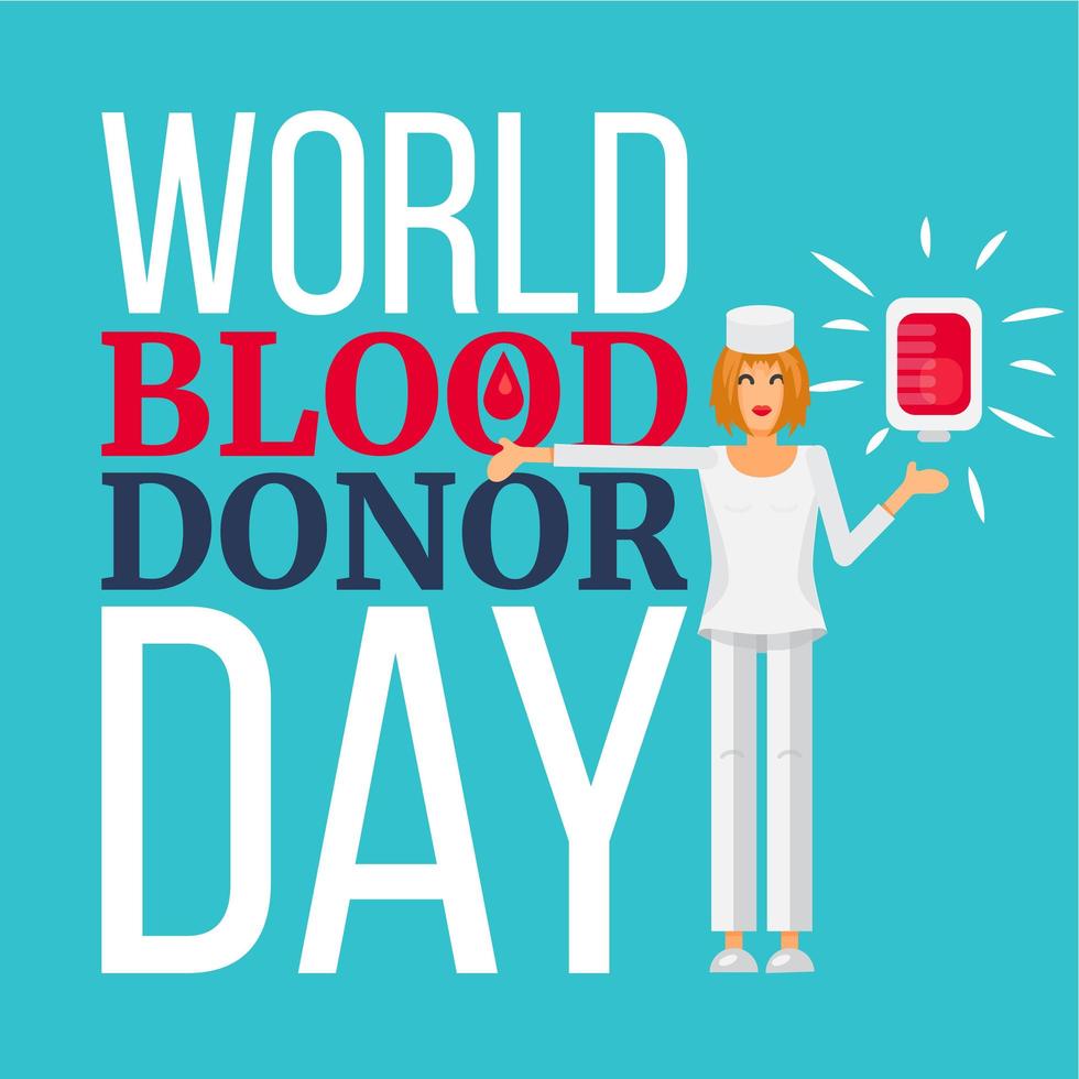 World Blood Donor Day vector