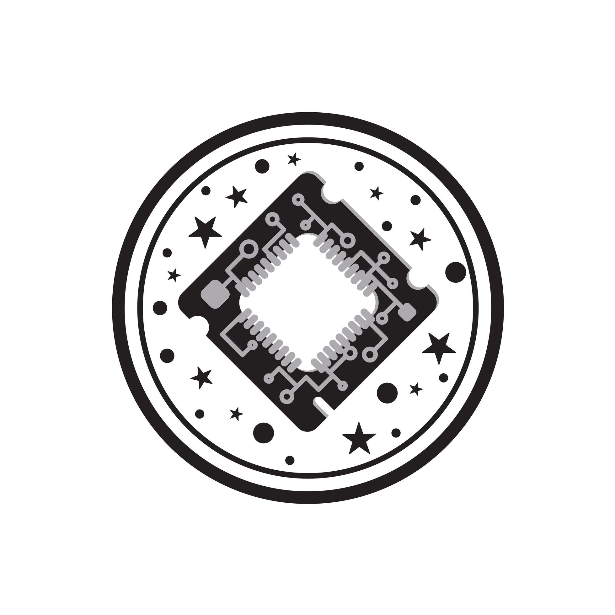 Computer Processor Chip 4667581 Vector Art at Vecteezy