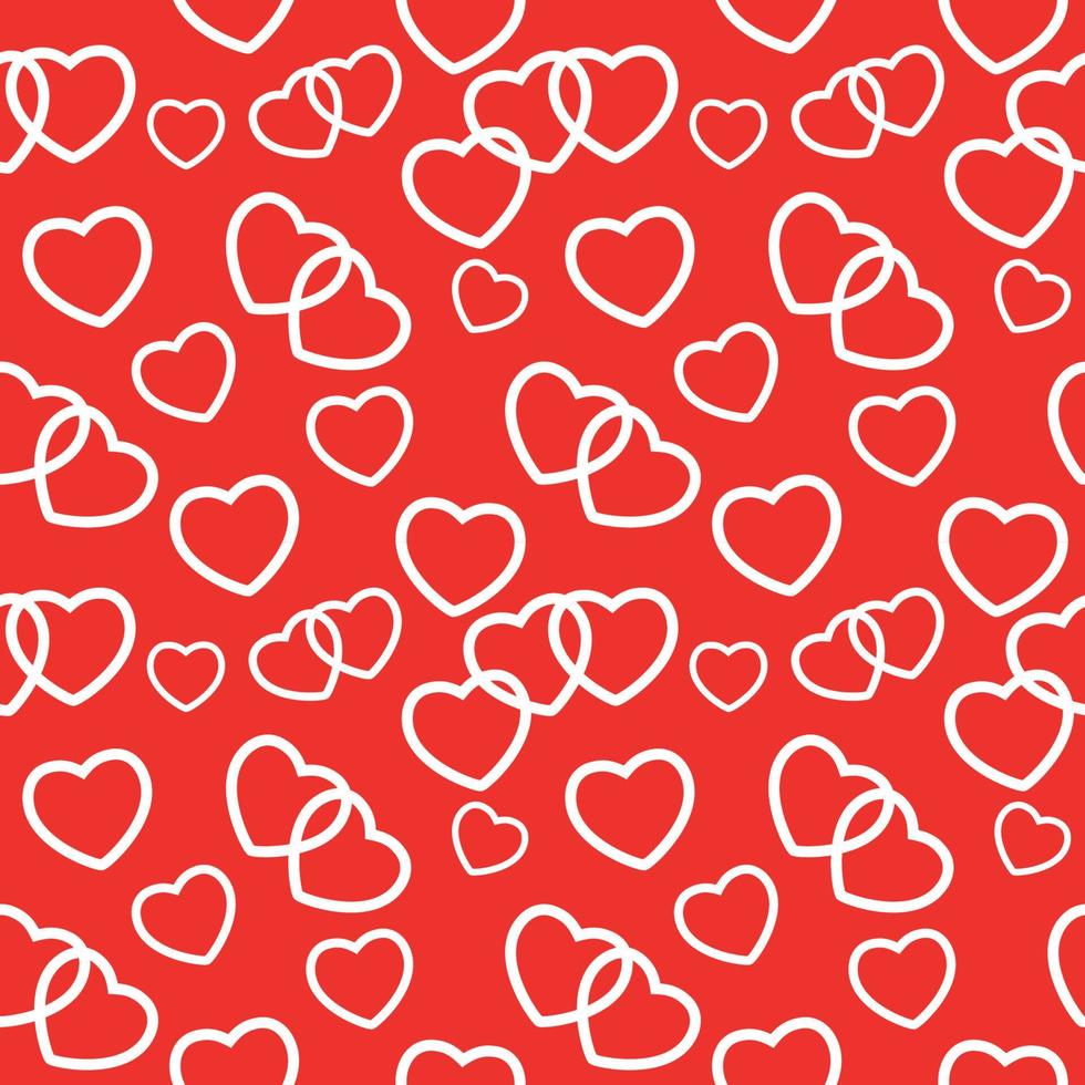 Heart love seamless pattern background. Vector illustration