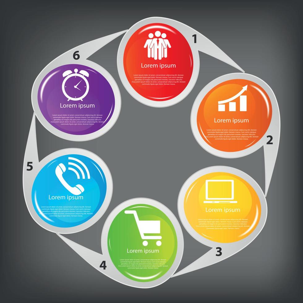 Infographic Templates for Business Vector Illustration.