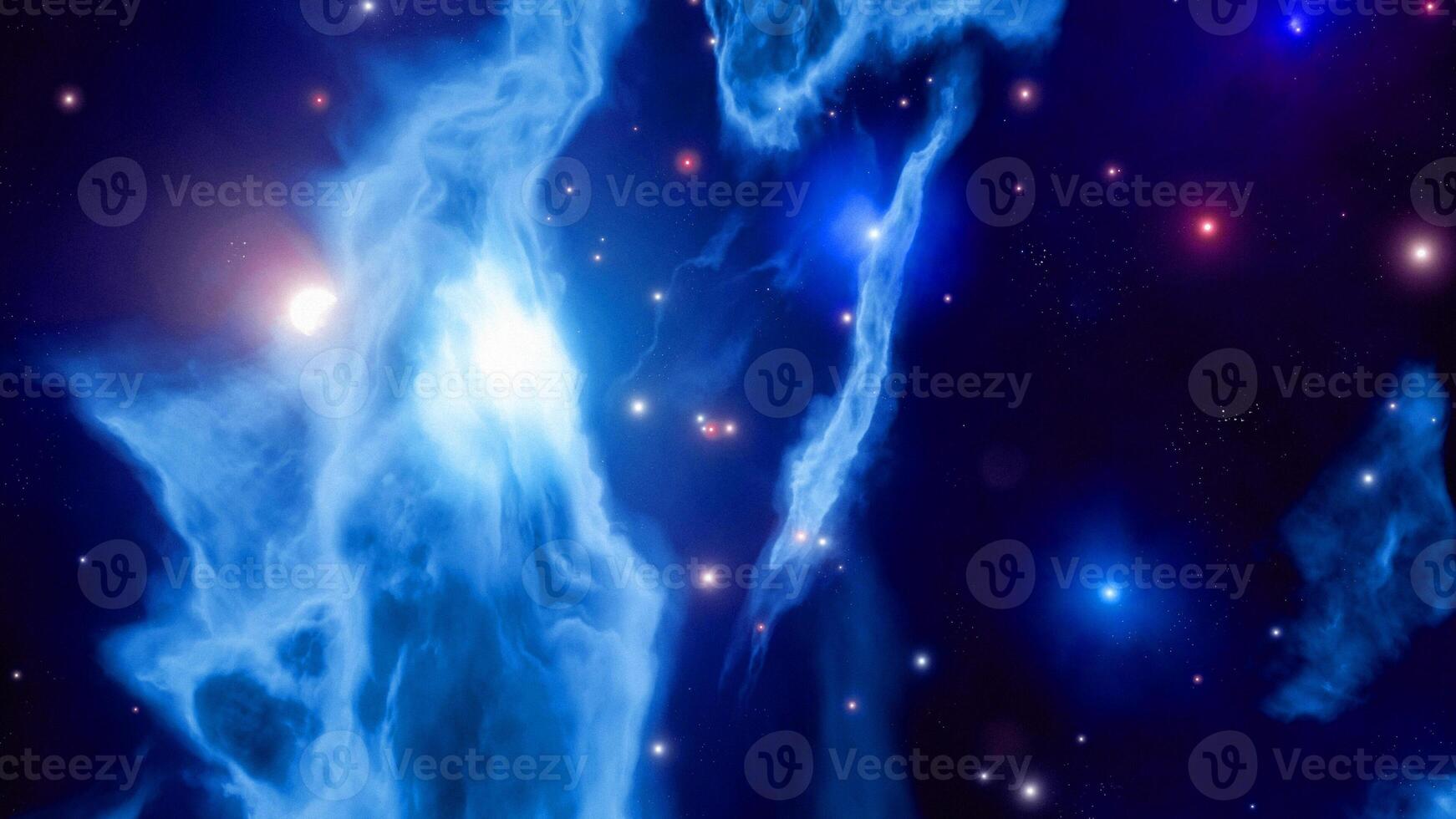 light blue space dark nebula galaxy in deep space and beauty of universe photo