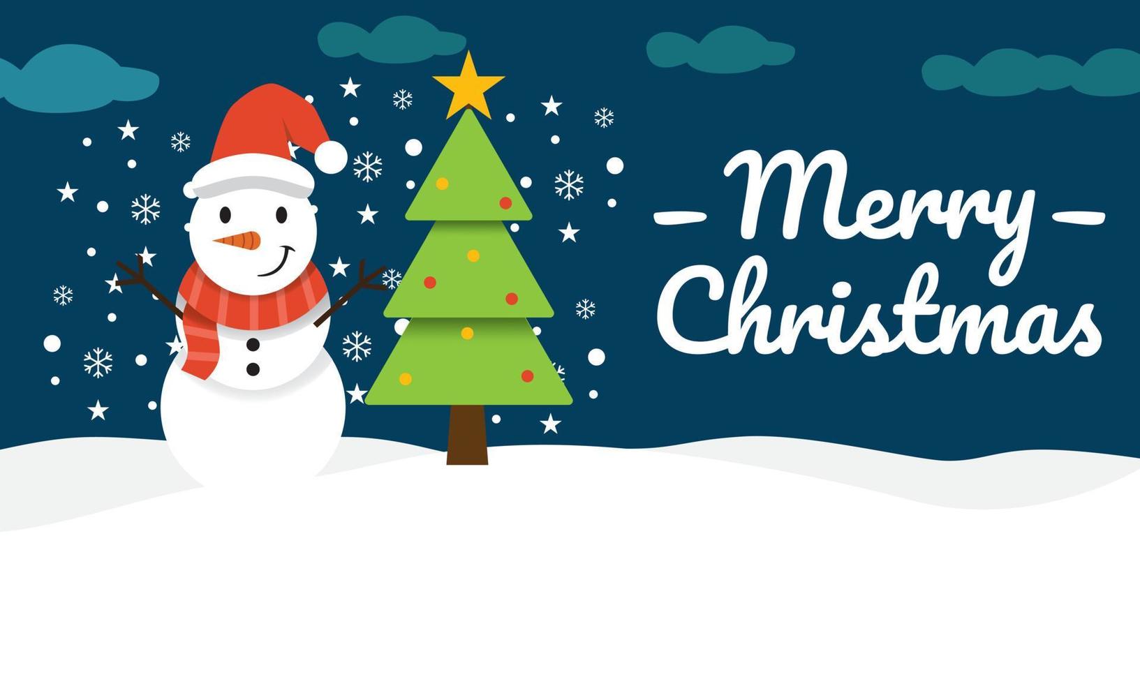 Happy Merry Christmas Background. Cute Merry Christmas Vector ...