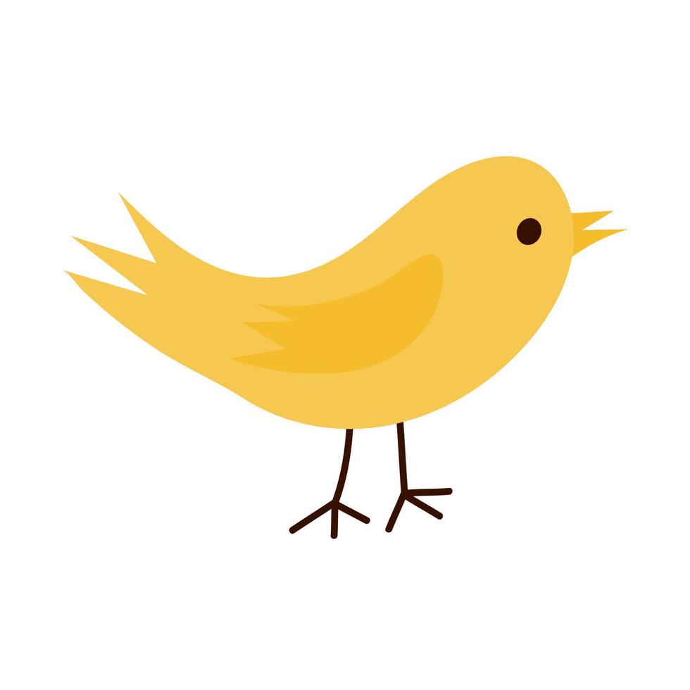 Cute bird icon. vector