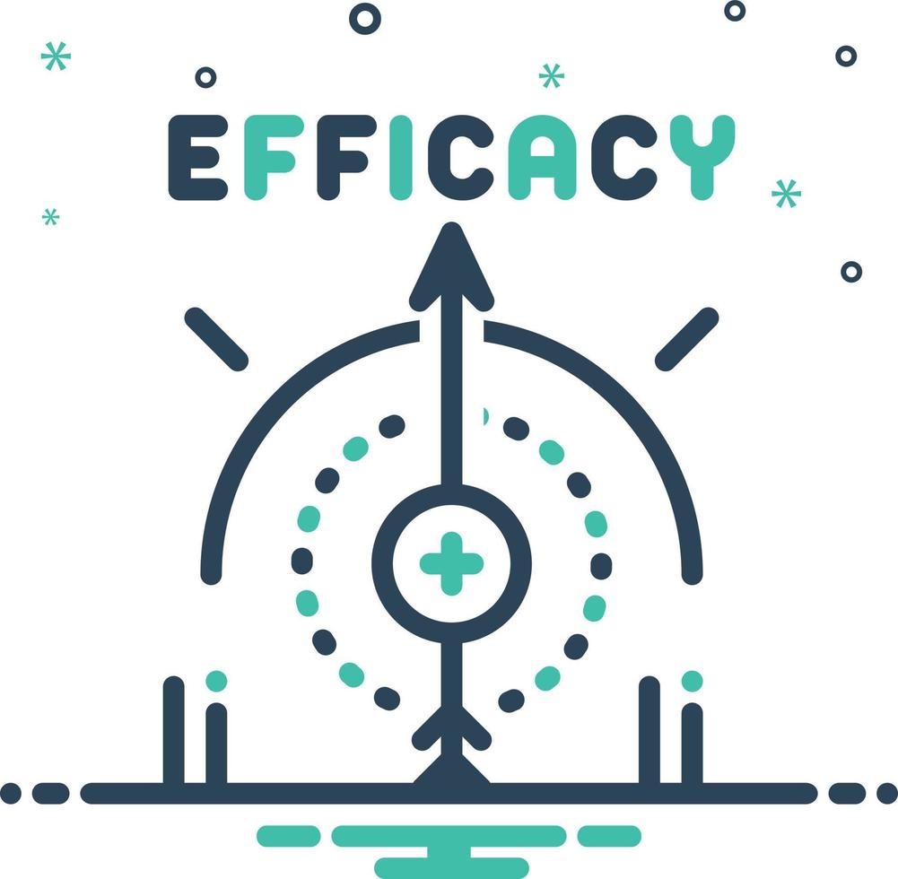 Mix icon for efficacy vector