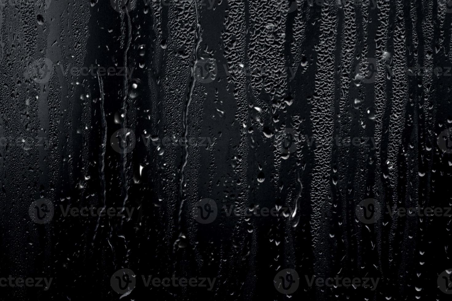 textura de superposición de lluvia negra oscura efecto de niebla salpicaduras abstractas de gota de lluvia sobre negro foto