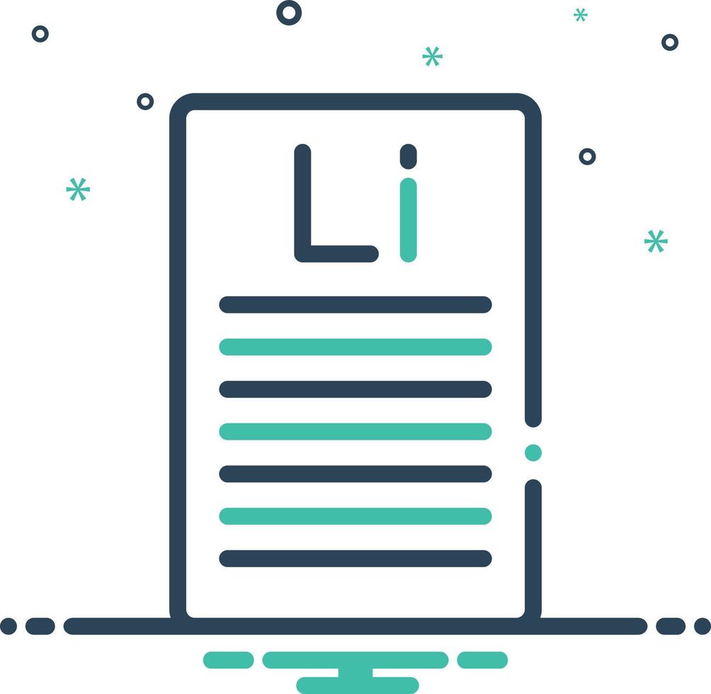 Mix icon for lorem ipsum vector