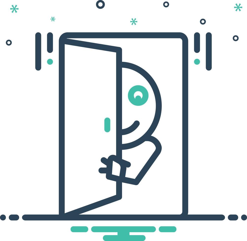 Mix icon for peek vector