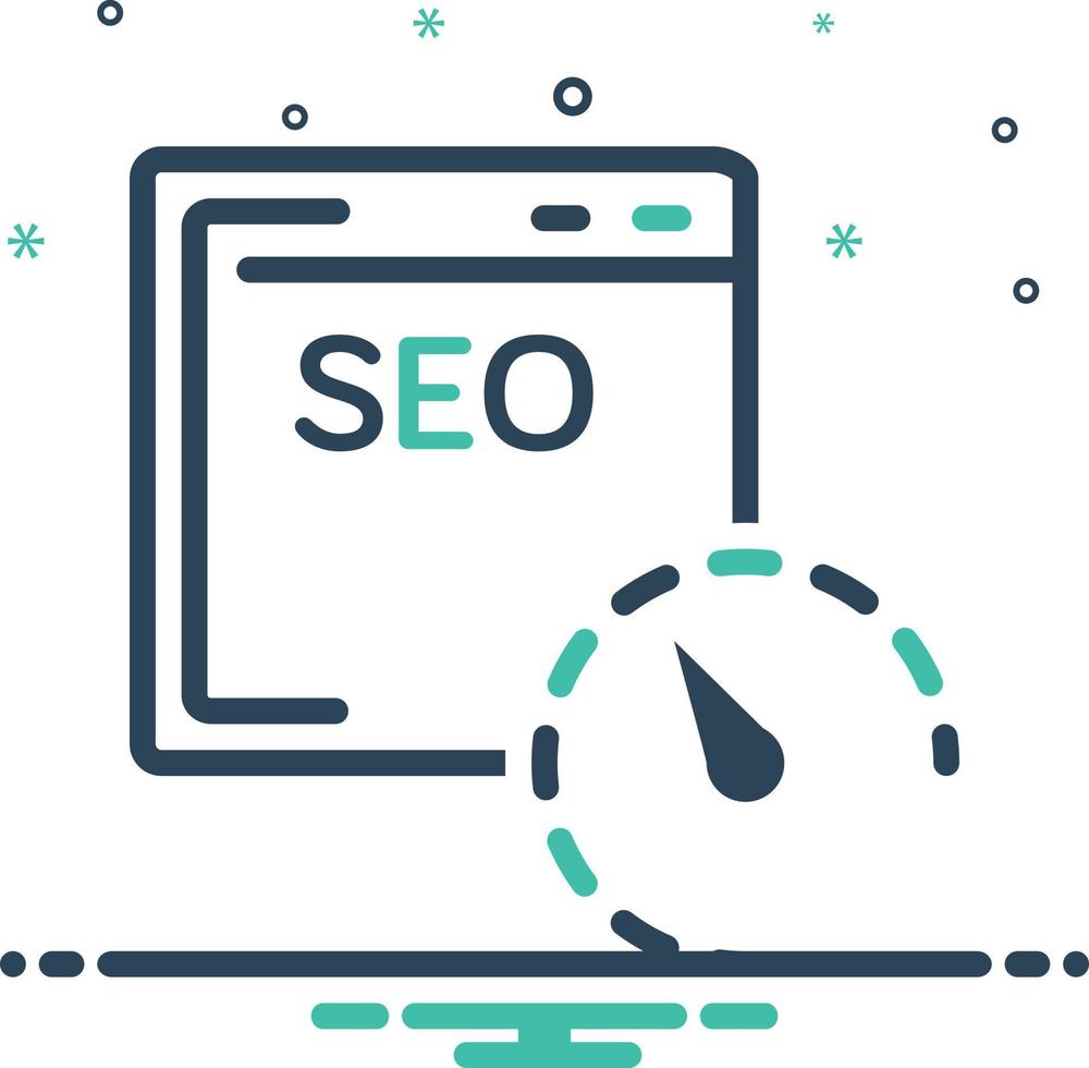 Mix icon for seo speed vector