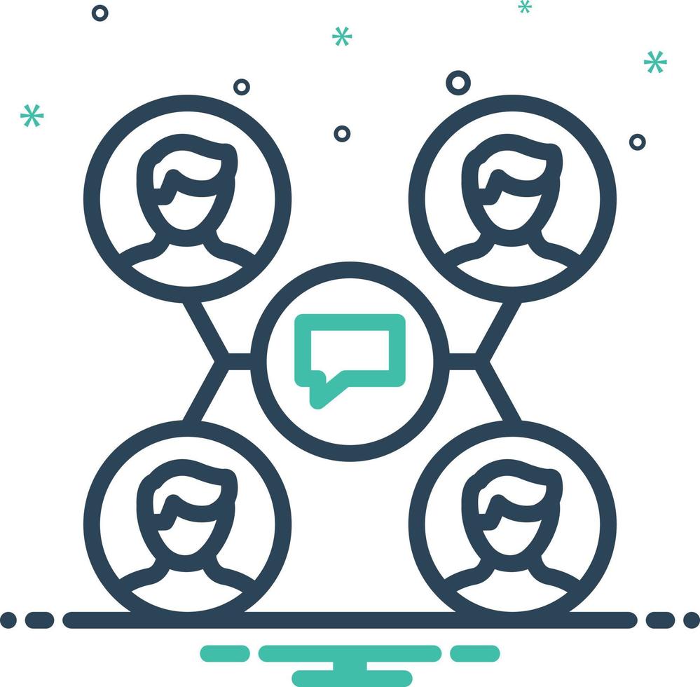 Mix icon for interaction vector