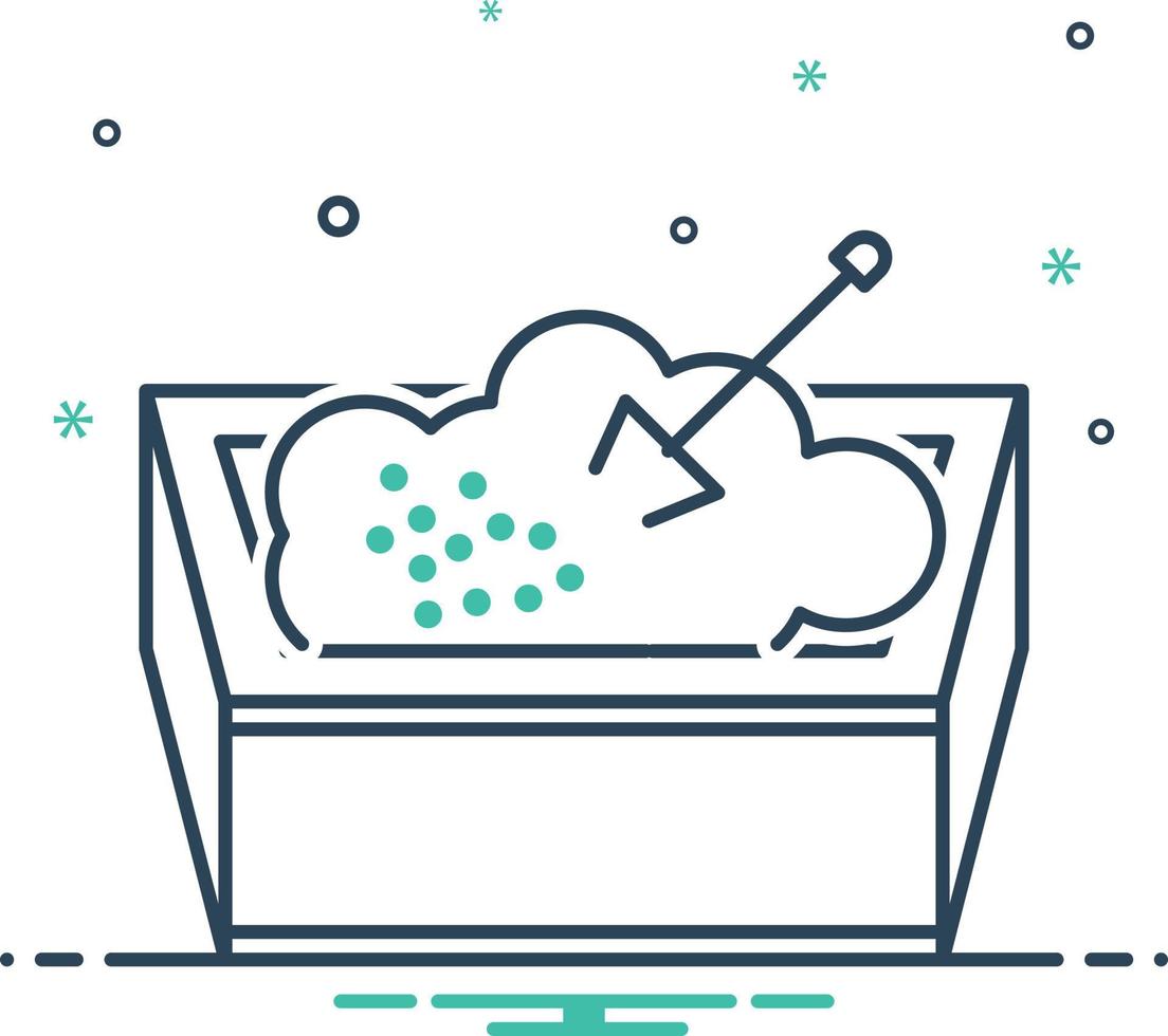 Mix icon for sandbox vector