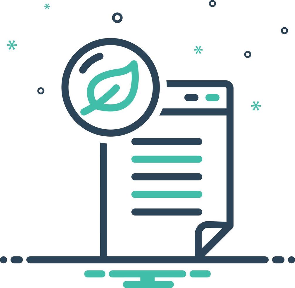 Mix icon for fresh contents vector