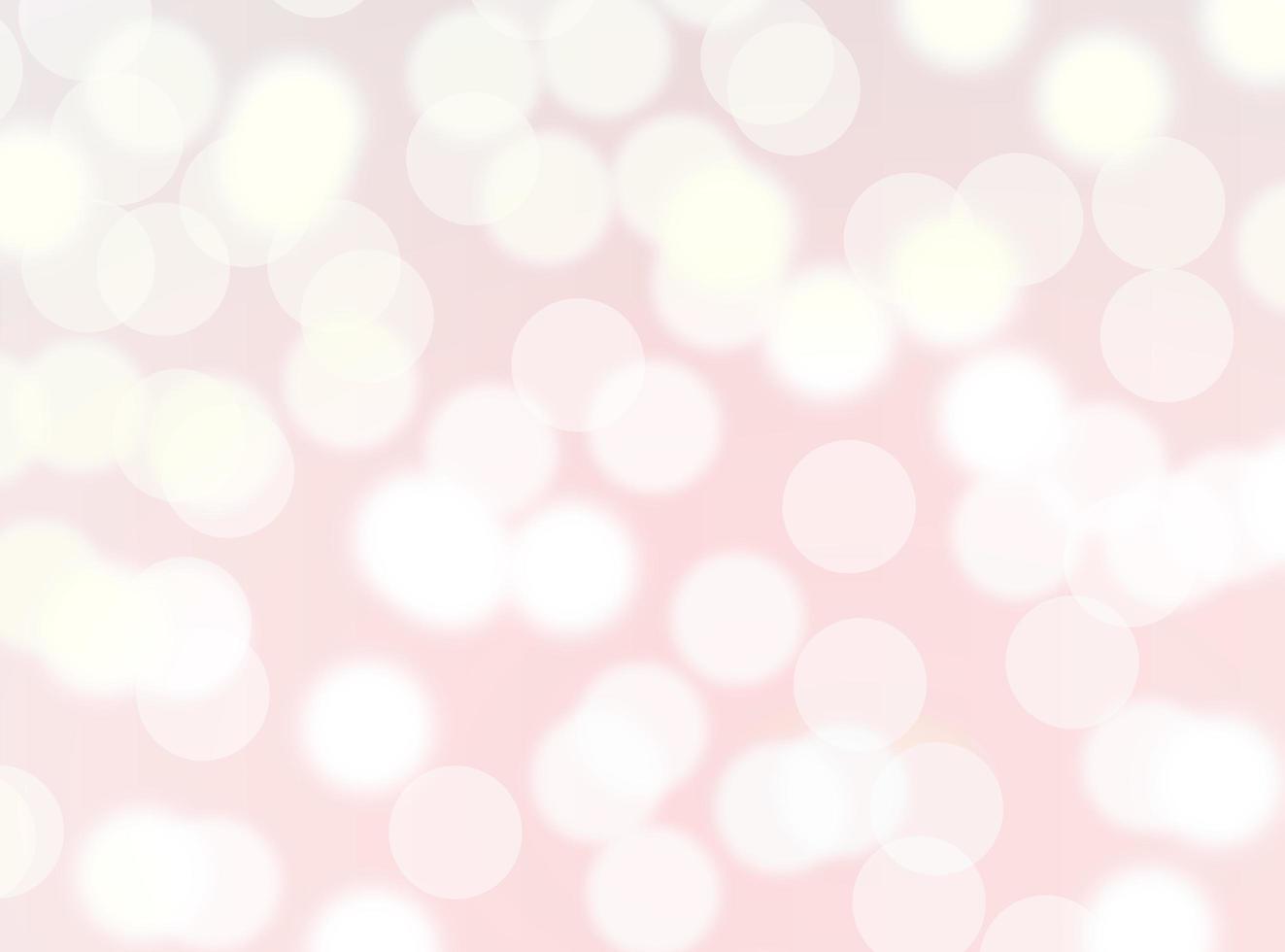 pink and white. Bokeh colorful glows sparkle beautiful On pink background . Valentines Day concept. New year day photo