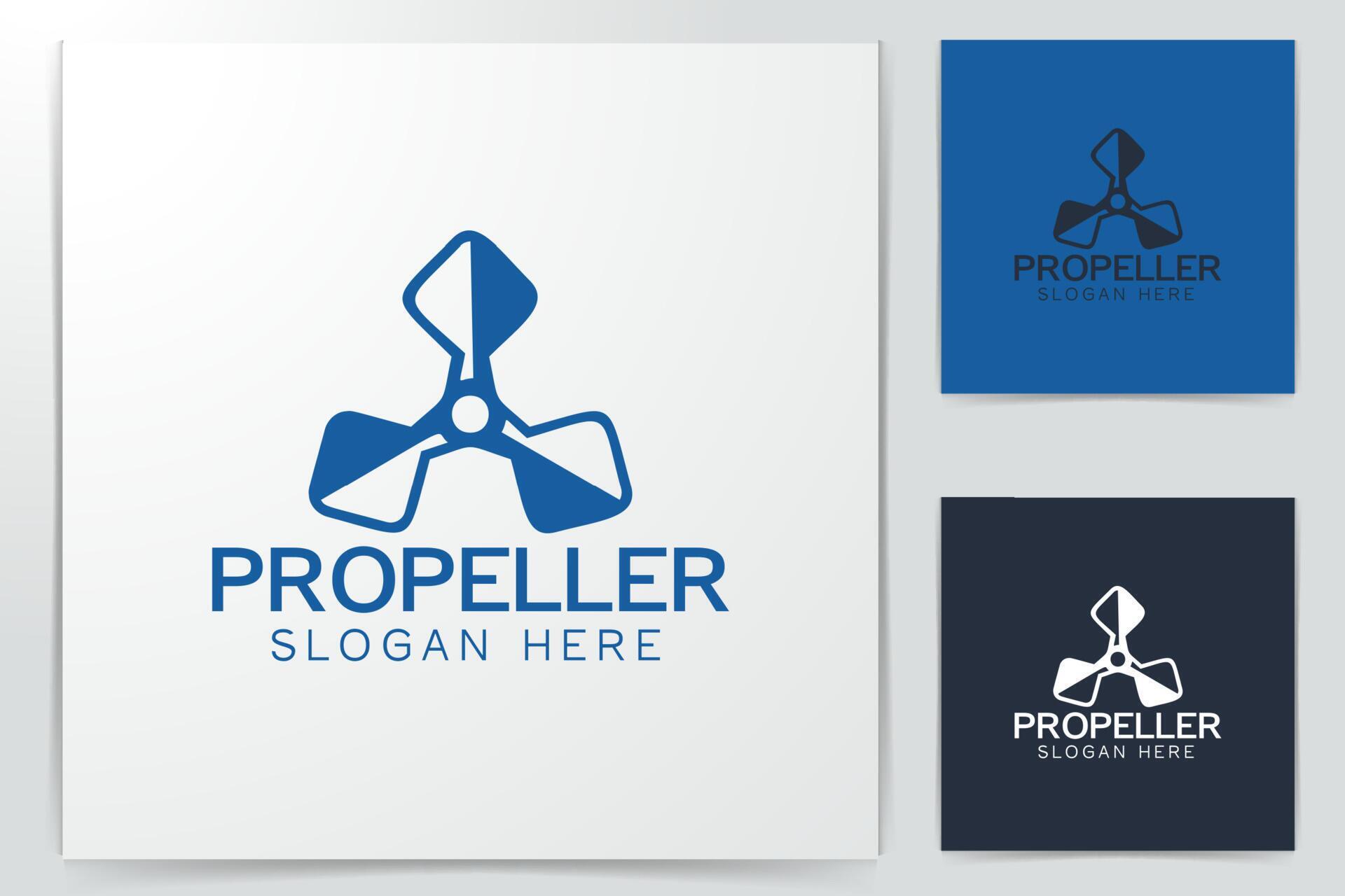 propeller logo design 4671342 Vector Art at Vecteezy
