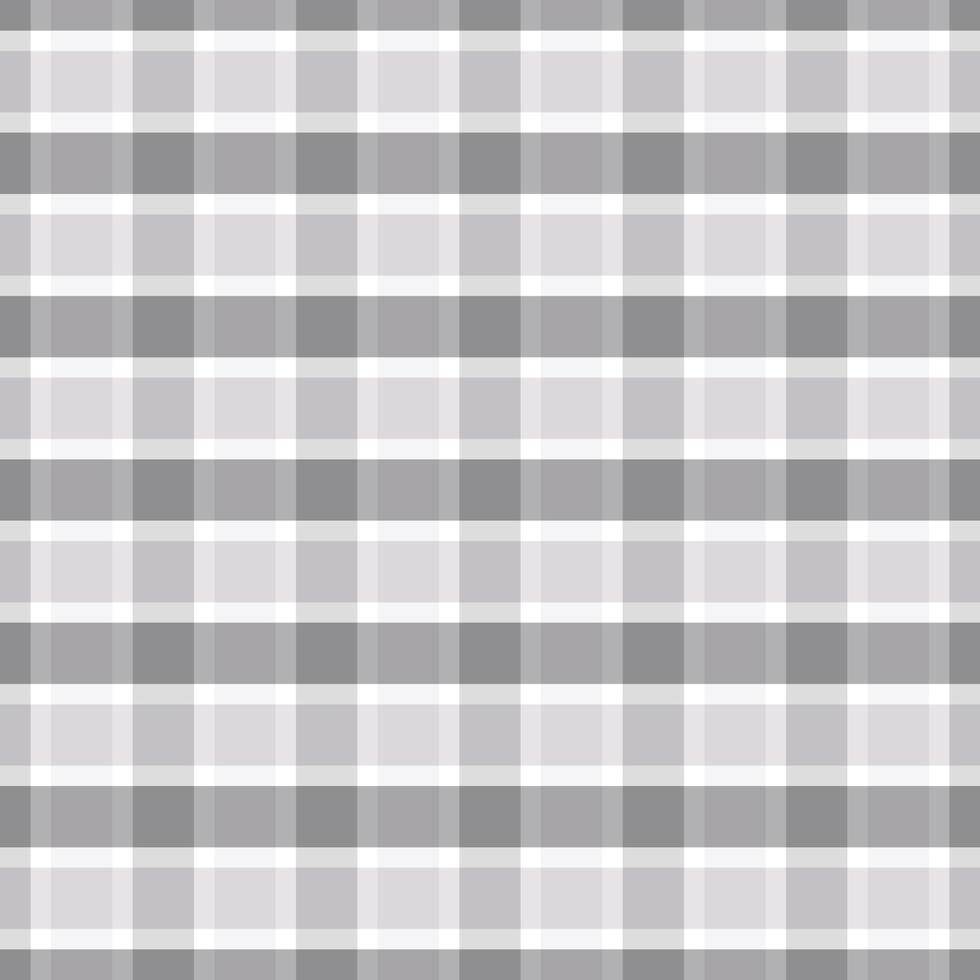 Tartan seamless pattern Plaid vector with pastel gray tone design for print, wallpaper, textile, gingham, tablecloth, checkered background.