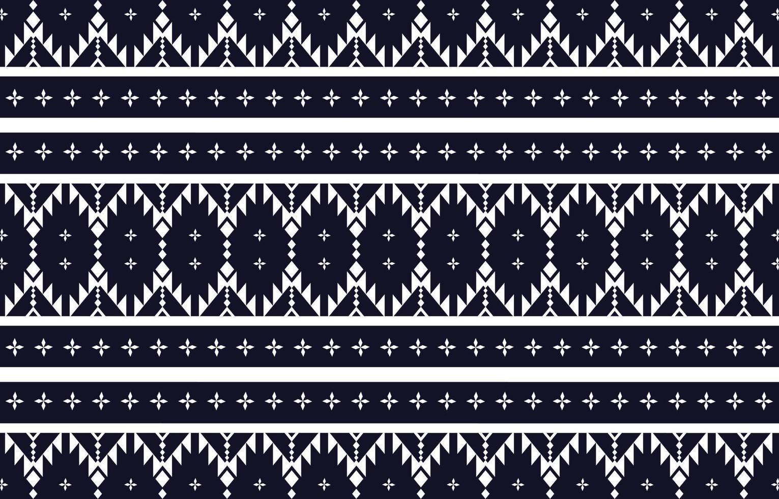 Geometric ethnic pattern Abstract seamless background in Blue and White design for Print, wallpaper, fabric, fashion textile Vector illustration