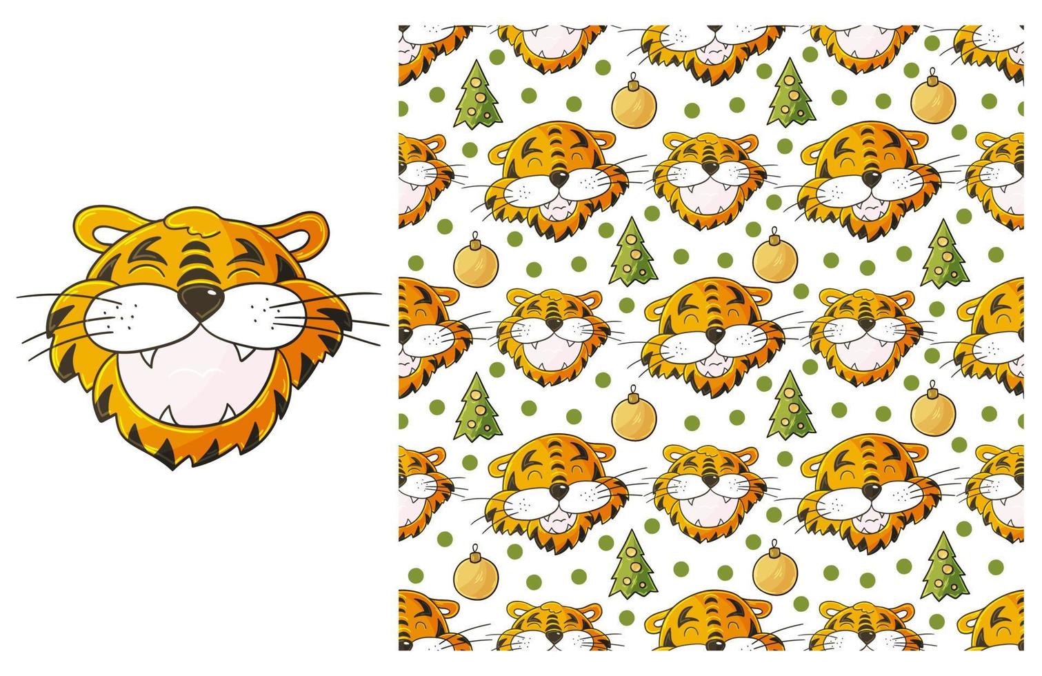 Cute Set of element and seamless pattern. Ideal for children's clothing vector