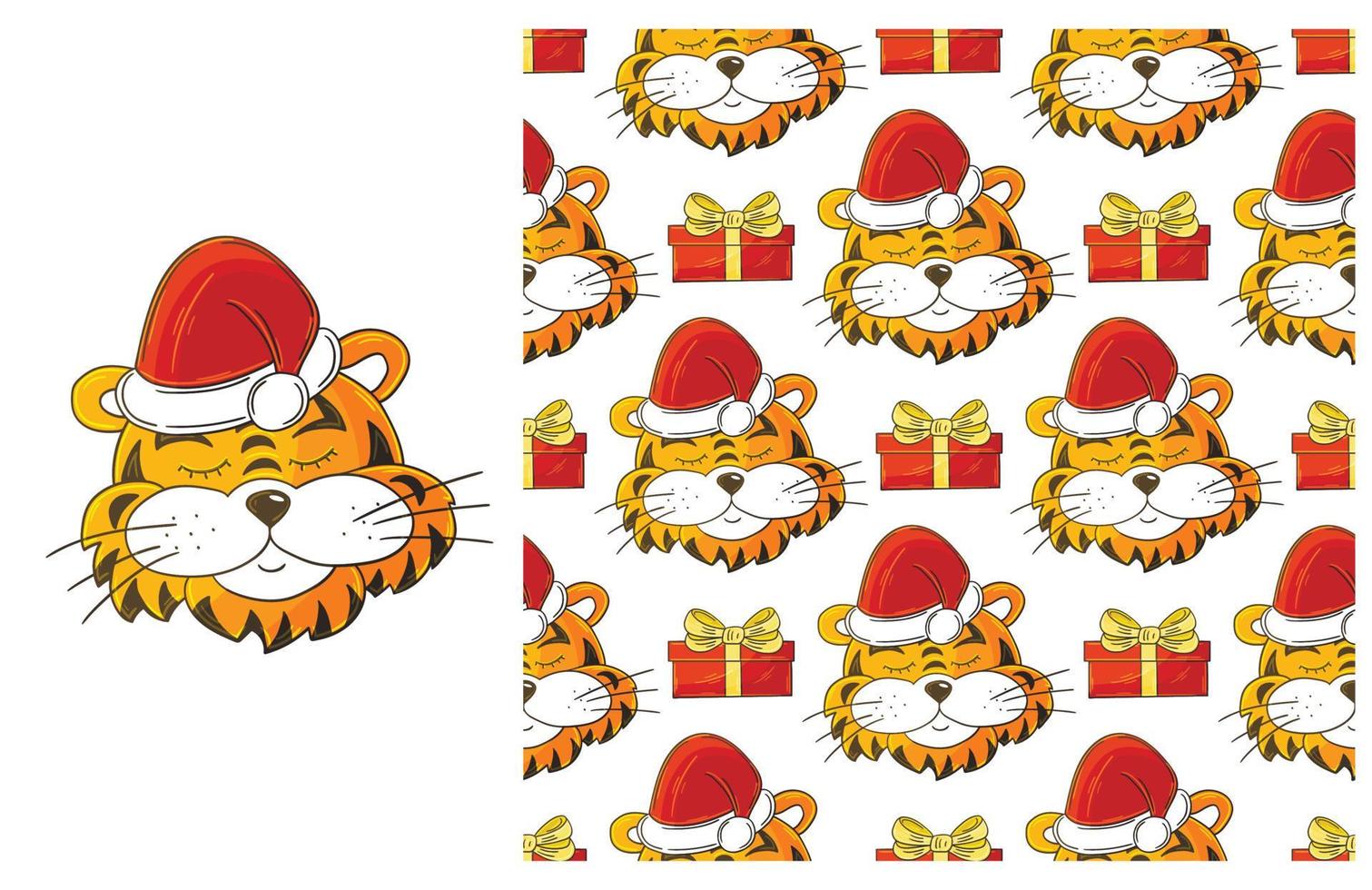 Cute Set of element and seamless pattern. Ideal for children's clothing vector