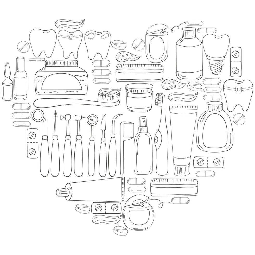 Coloring Pages Medical - Monochrome Medical Illustrations Coloring Pages Black And White Vector
