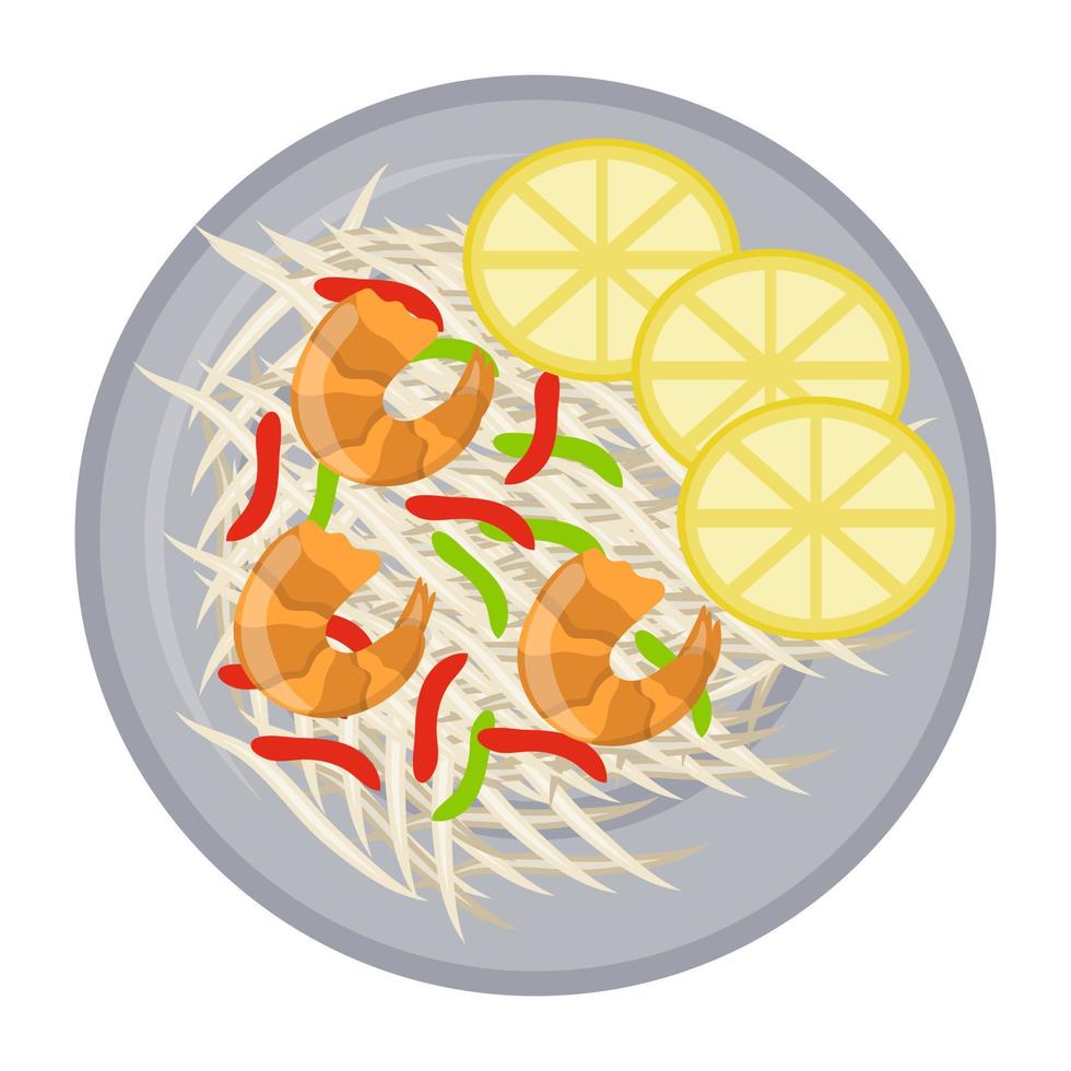 Seafood Salad Concepts vector