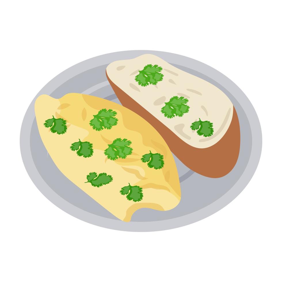 Garlic Bread Concepts vector