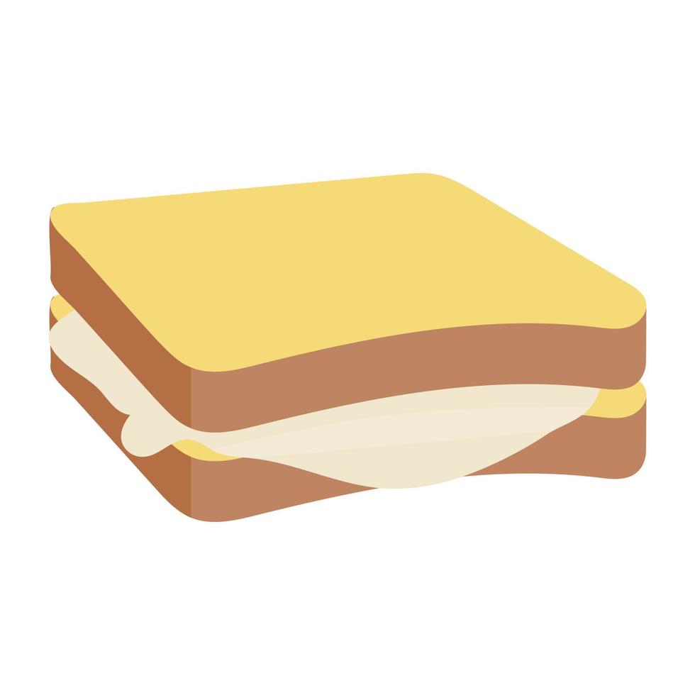 conceptos de sándwich de mantequilla vector