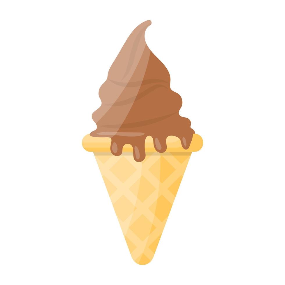 Chocolate Cone  Concepts vector