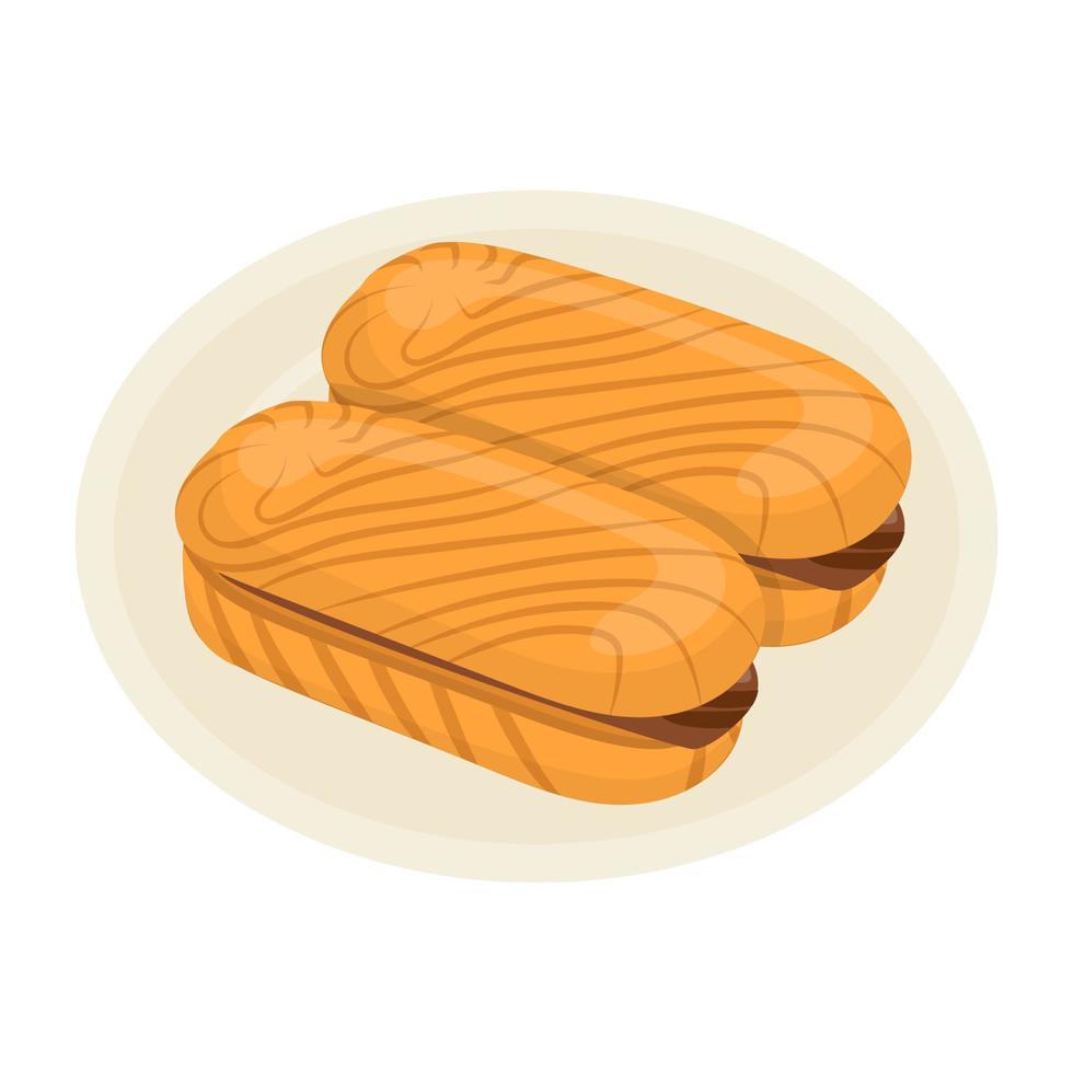 sándwich de hot dog vector