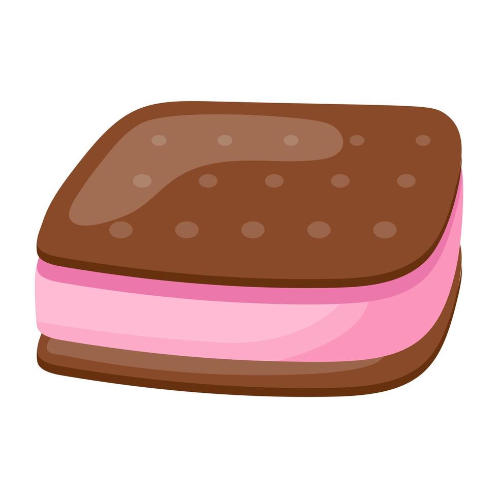 sándwich de helado vector