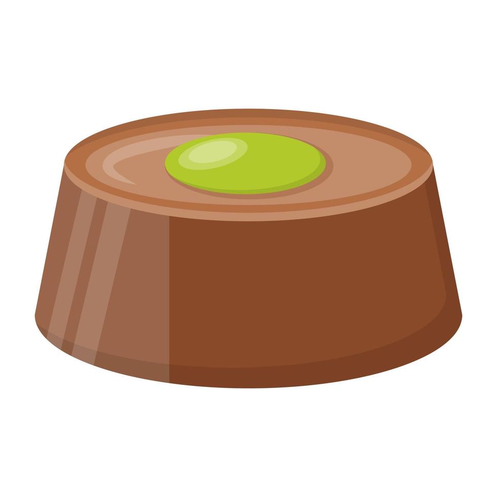 conceptos de chocolate pistacho vector