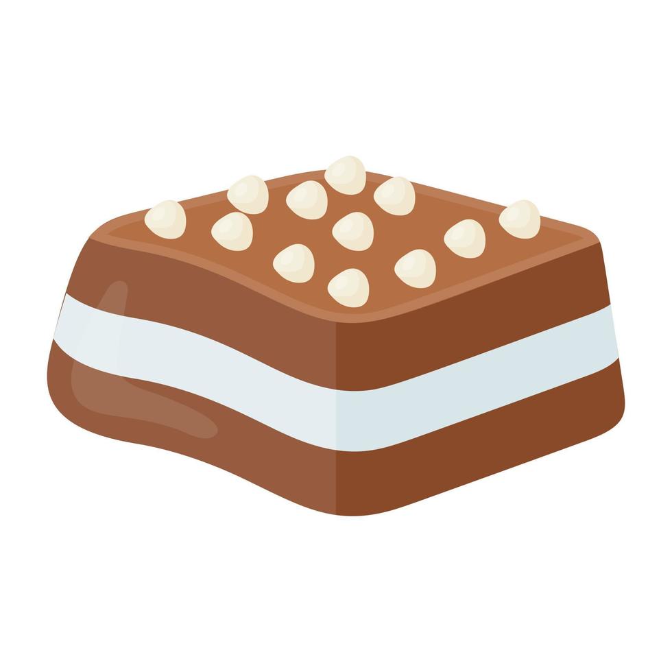 Nanaimo Bars Nuts vector