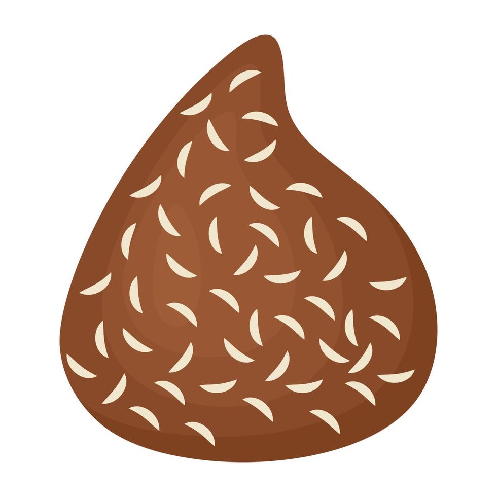 Chocolate Coconut Truffle vector