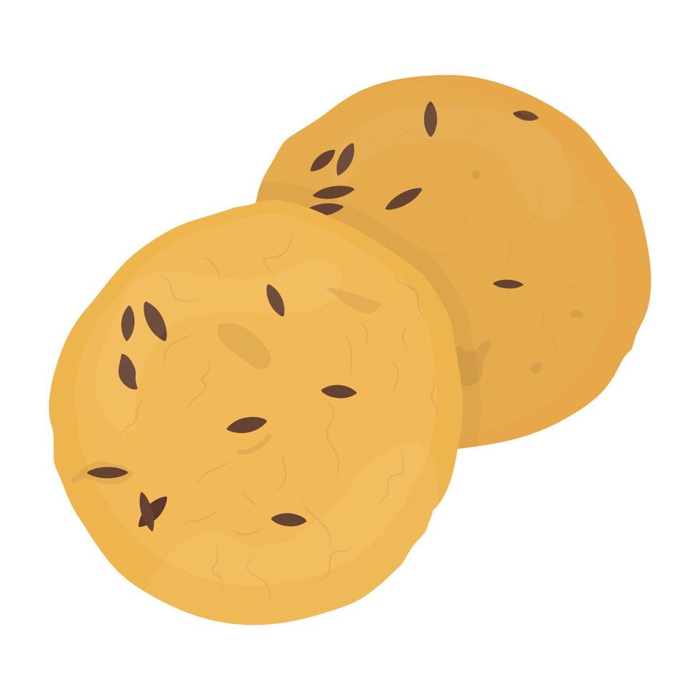 conceptos de galletas de comino vector