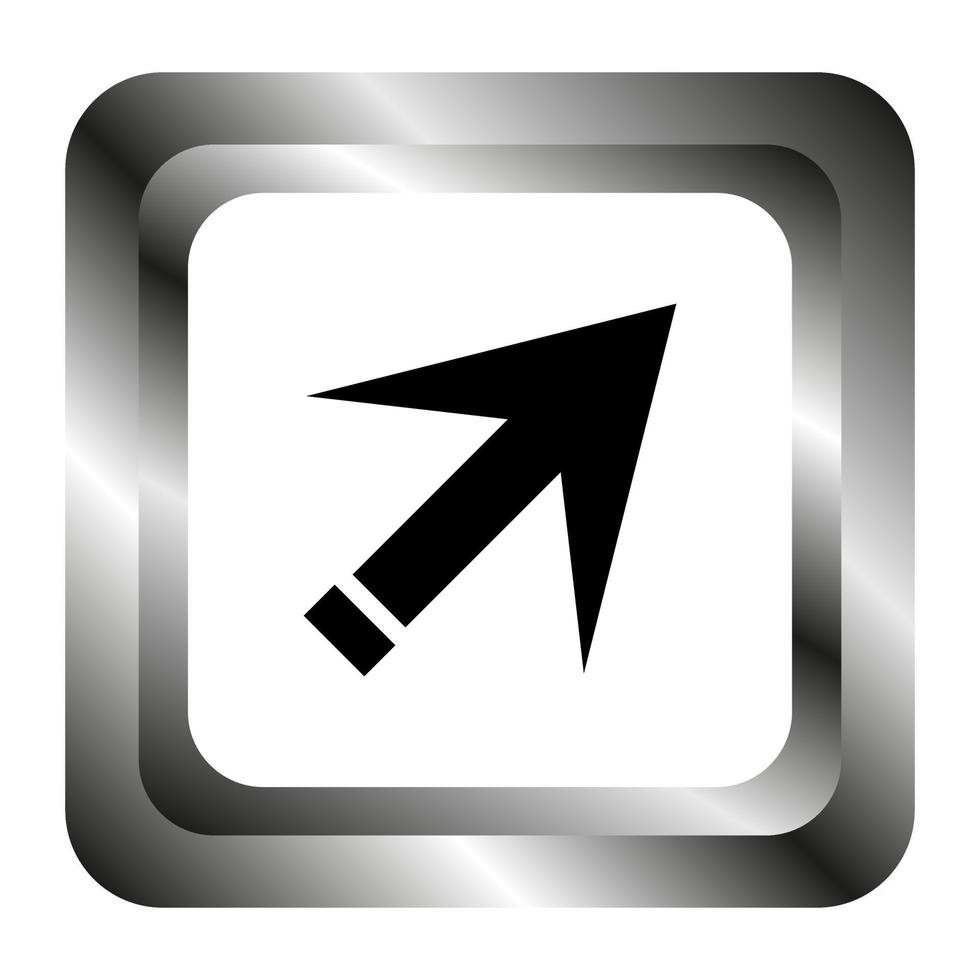 Arrow on white background vector
