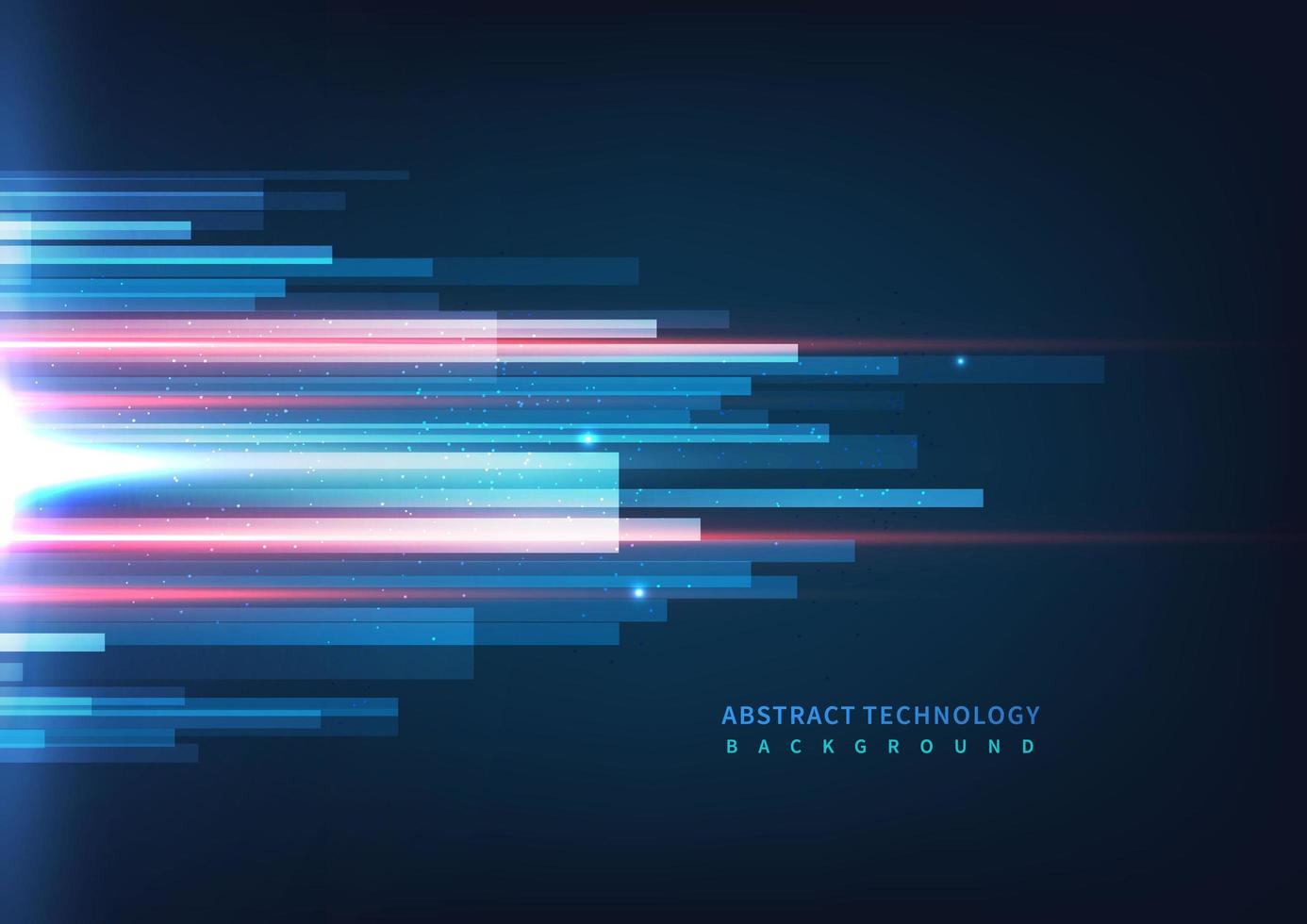 Abstract technology geometric overlapping hi speed line movement design background with copy space for text. vector