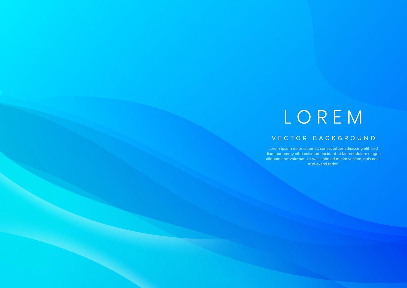 Abstract blue curve line layer background with space for text. vector