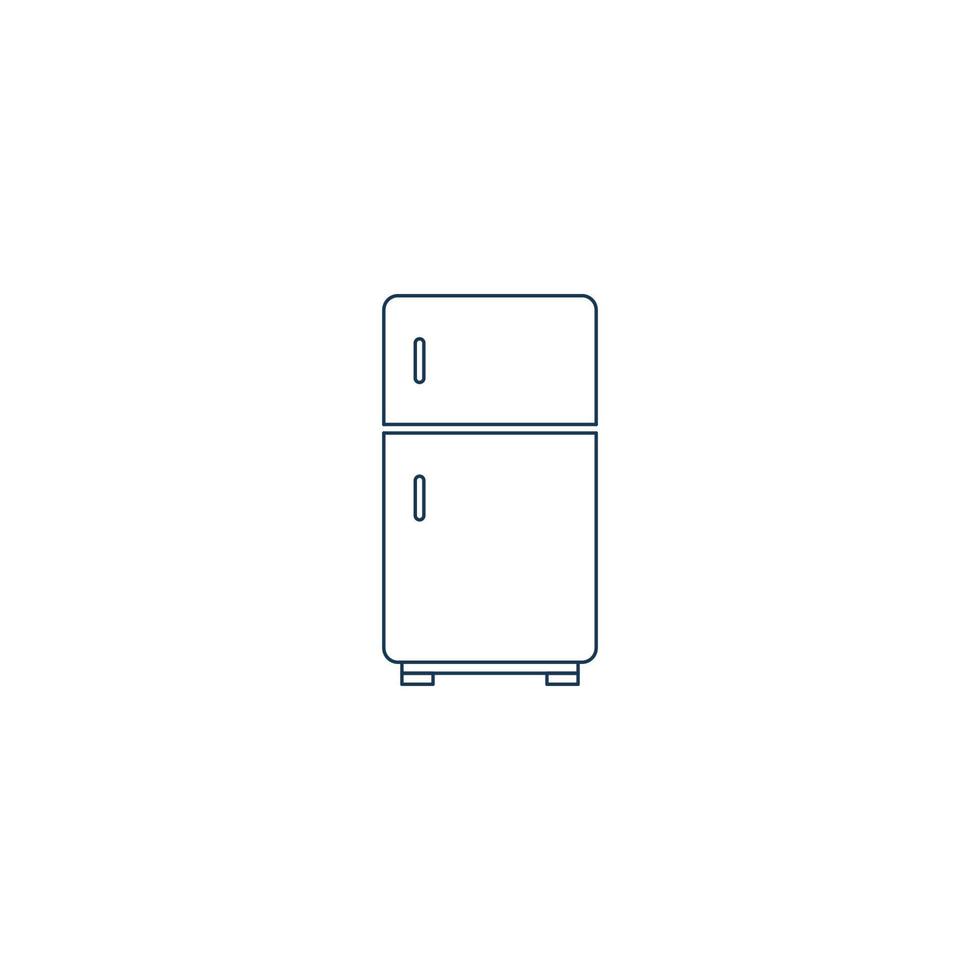 Smart electronic fridge icon vector